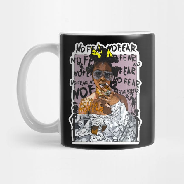 Bantu No Fear Strong Black Woman by Glass Table Designs